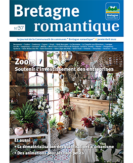 couverture du magazine communauatire janvier 2022 de la communauté de communes Bretagne romantique