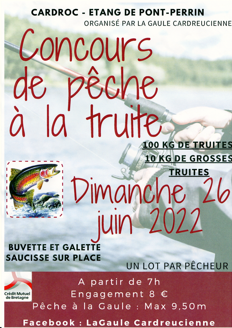 Affiche Vintage – Concours De Pêche à La Truite, Dakota Du Sud (publicité Ancienne)